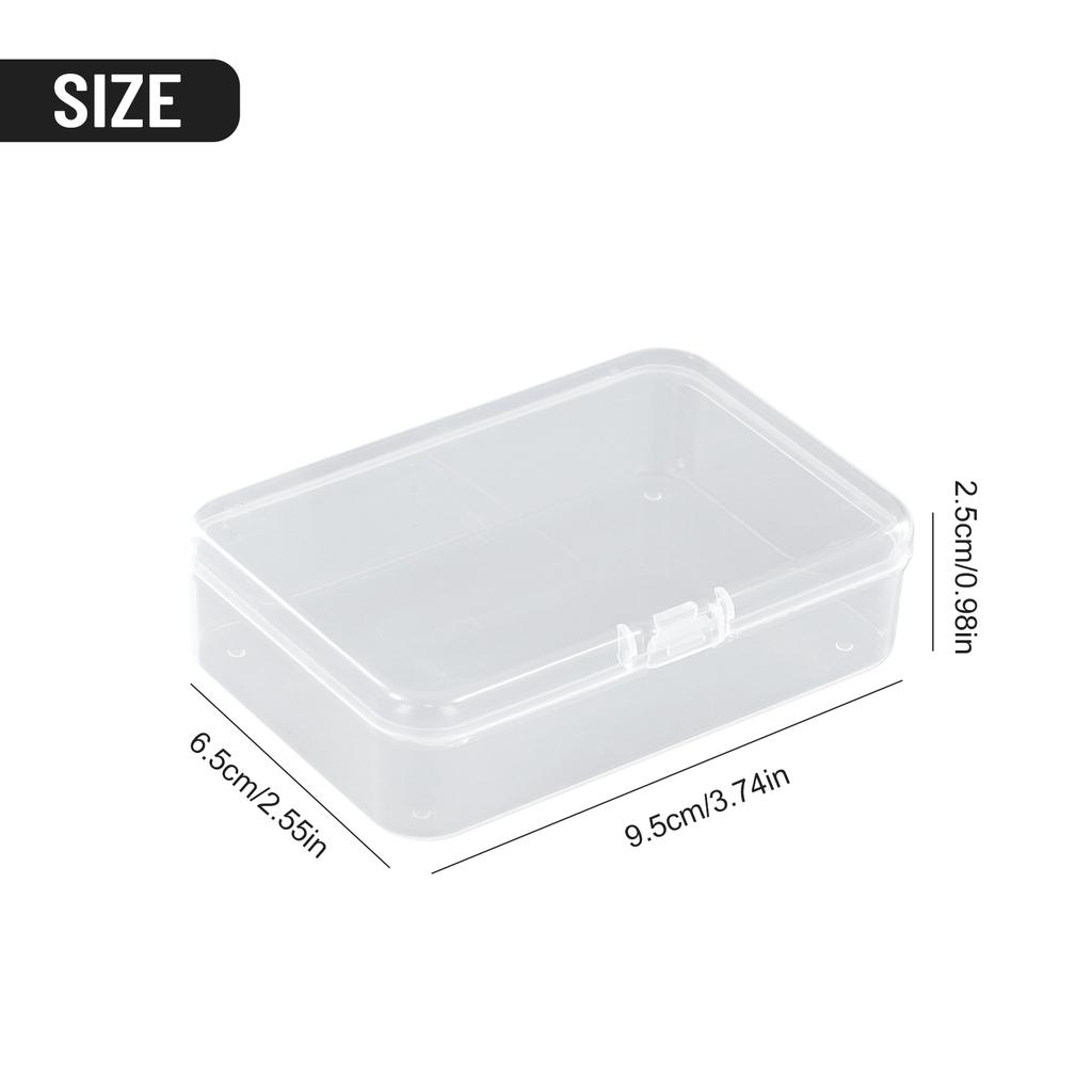 Set Aufbewahrungsbox Behälter Staubdicht Haken Schmuckorganizer Kunststoff Schraube Transparente Perle Mit Deckel Praktisch