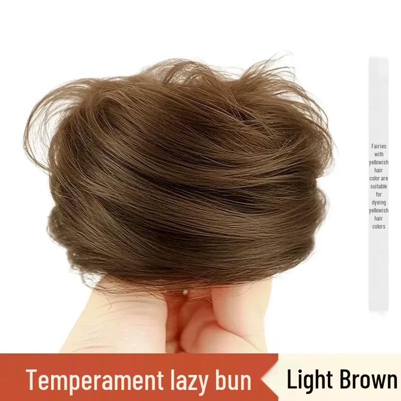 Ancient Style Fluffy Bun Hair Tie for Women - Natural Volume Hair Styling Accessory