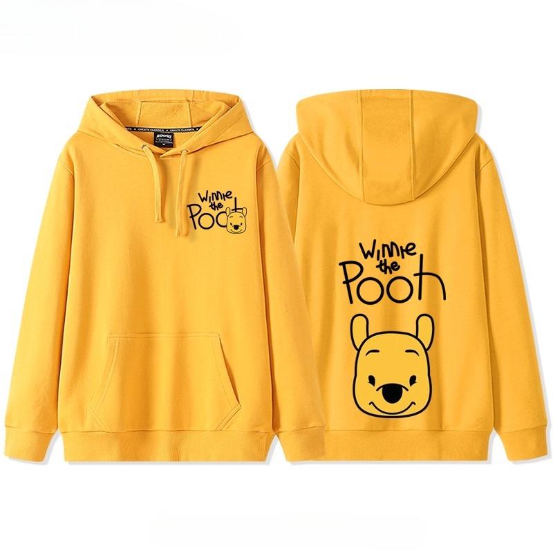 Disney Winnie The Pooh Hooded Sweater Female Tide Loose Student Girlfriend Outfit Sister Jacket Outfit Fall College Style Wear