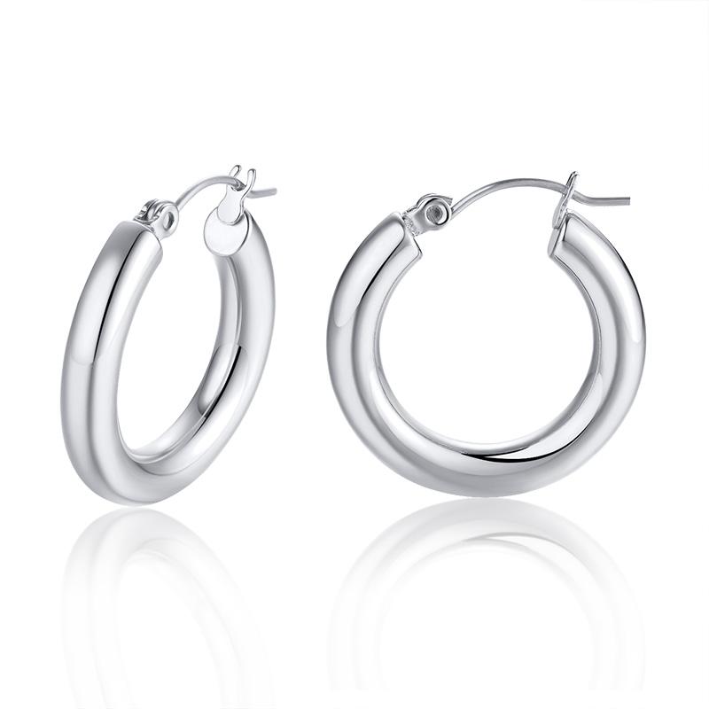 Minimalist Square Hoop Earring for Women Girls Ear Huggie Rectangle Hoops Dangle Stainless Steel Not Allergic