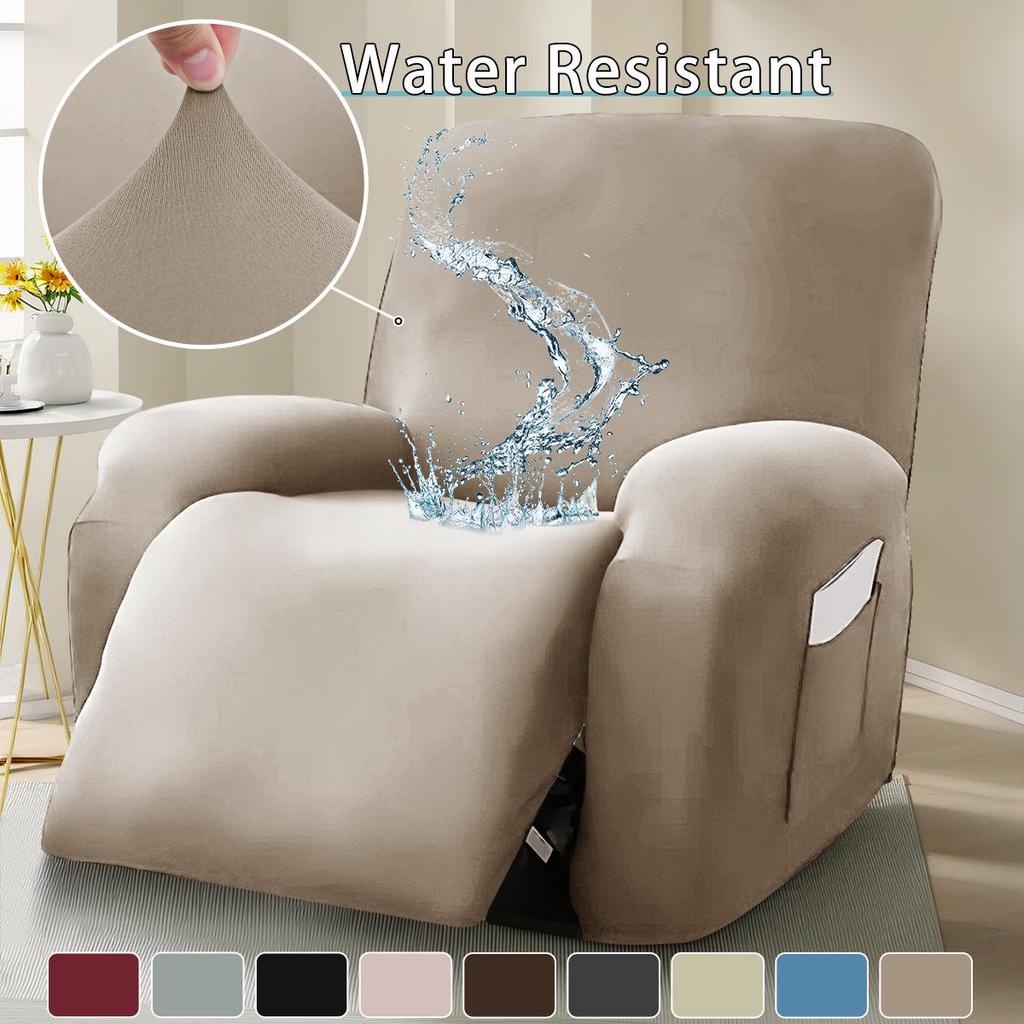 Elastic Waterproof Milk Silk Recliner Sofa Cover - Universal Fit