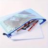 5-Pack Waterproof Mesh Zipper Bags, PVC Document Folders, Multi-Purpose Travel Organizers for School Supplies, Office Equipment, and Home Storage