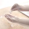 Translucent Off-White Waterproof Dishwashing Gloves - Household Cleaning and Kitchen Use