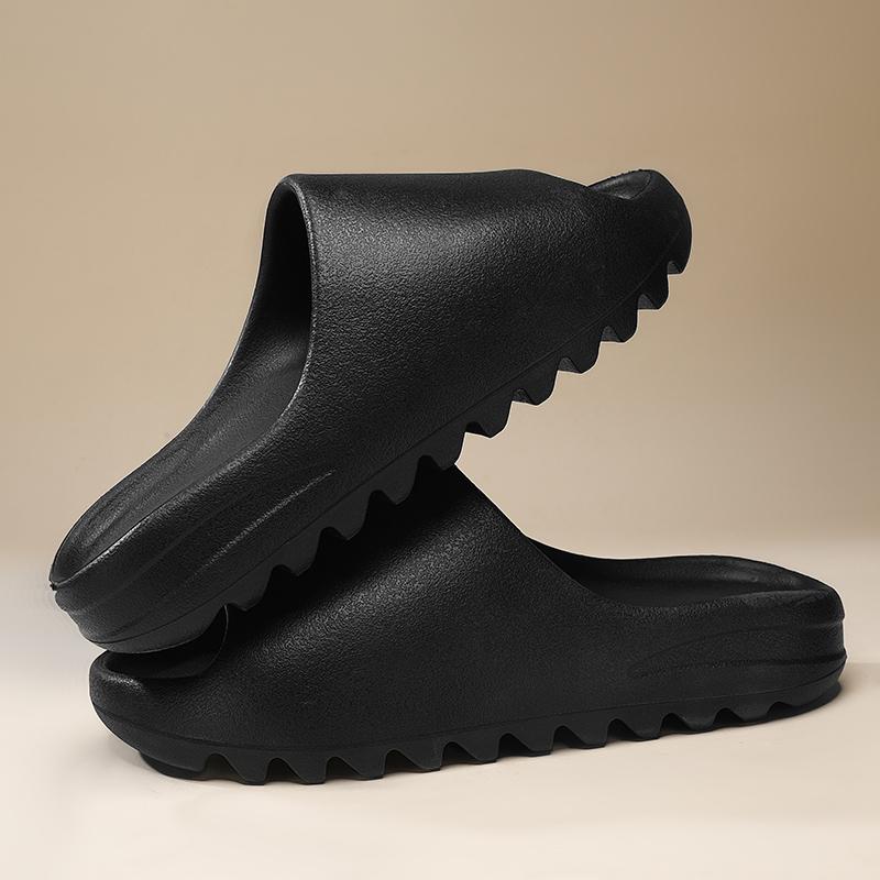 Men Slide Sandals Lightweight EVA Open Toe Soft Footbed Non Slip Sole For Beach Shower Garden Summer Daily Wear Lightweight