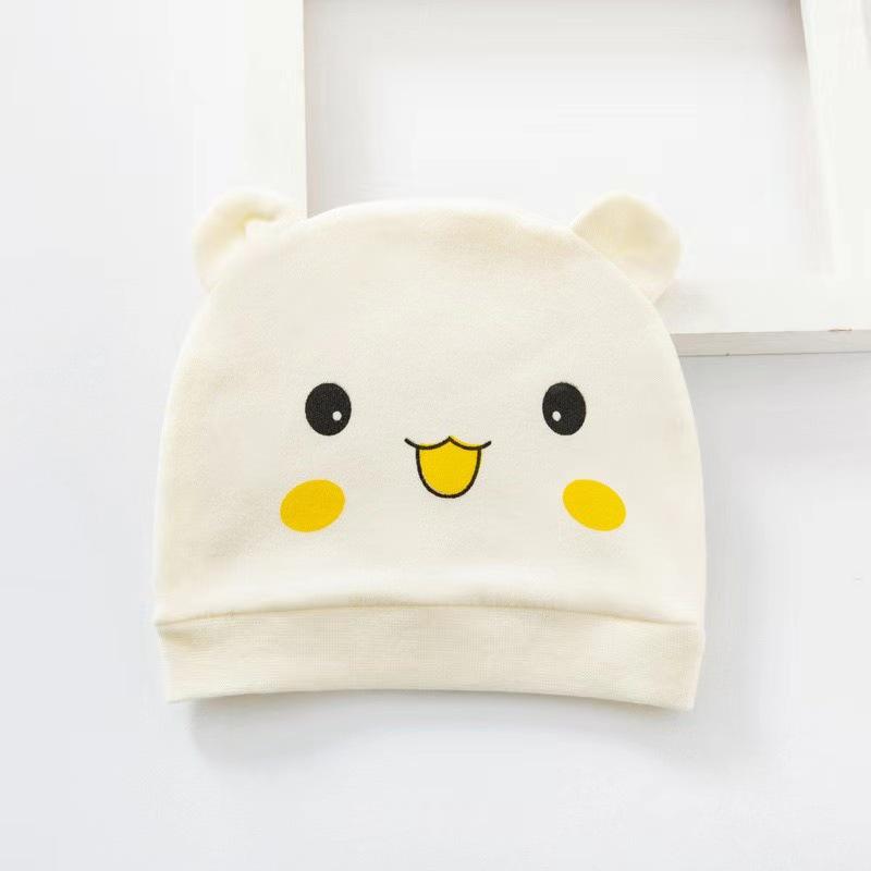 Infant Pure Cotton Hat: Single Layer, 0-3 Months, Spring/Summer/Autumn Protection