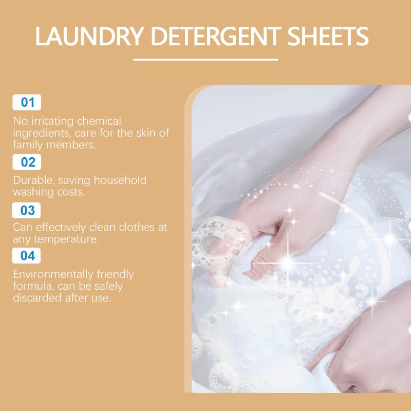 Powerful Stain Remover Laundry Soap Tablets 30PCS Concentrated Formula Safe Ingredients Fit for Hand and Machine Wash