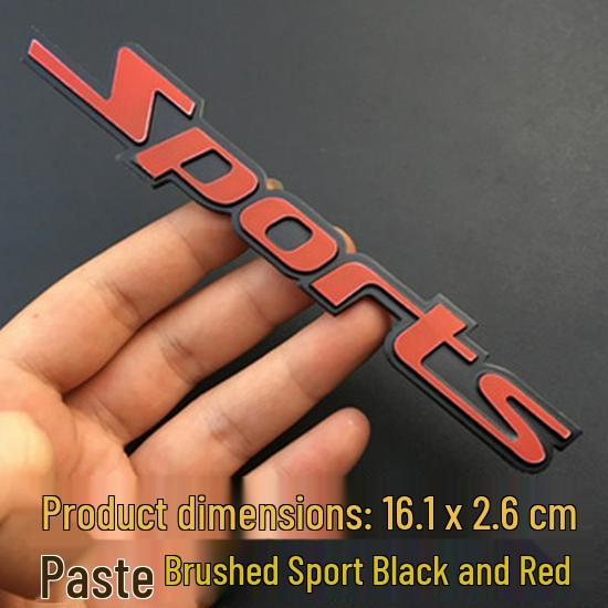 3D Sport Metal Car Logo Emblem - Modified Vehicle Decal for Tail, Door, and Side Panels