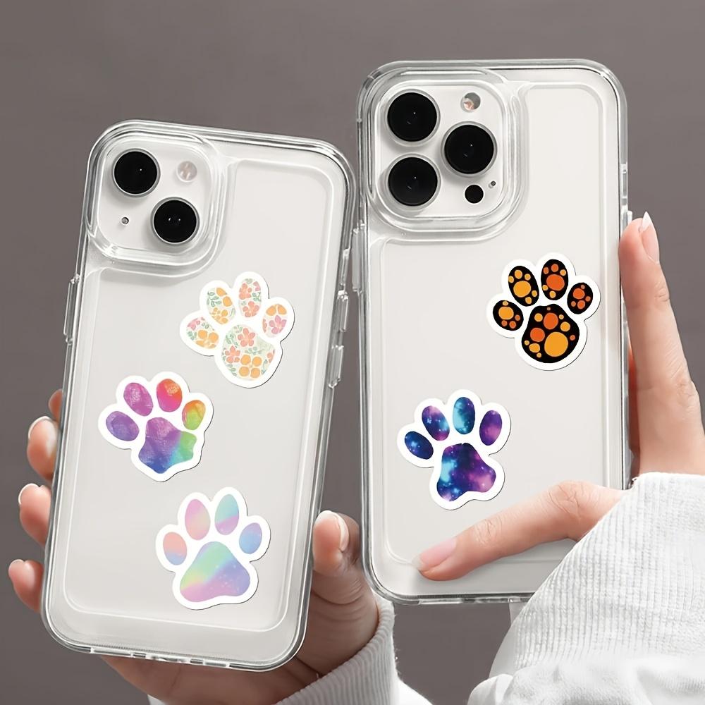 500 Stück/Rolle Lebendige Tierpfotenabdruck-Aufkleber - Bunte Belohnungsaufkleber für Schüler, Selbstklebende Papieraufkleber für das Klassenzimmer