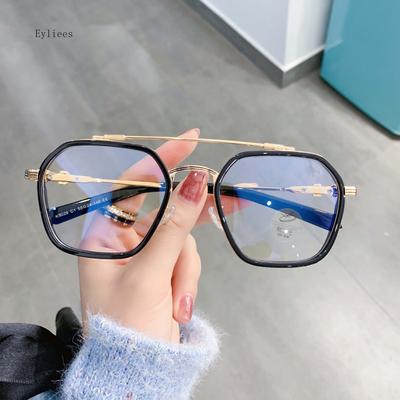 Retro Anti-Blue Light Square Glasses Frame Designer Ins Popular Optical Eyeglasses Frames Anti Blue Light Glasses Gafas