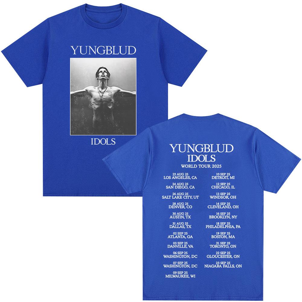 Yungblud IDOLS Album Tour T Shirts Fan Gifts Mens Women Clothing Hip Hop Short Sleeve Tshirts Oversized Summer Cotton Tshirt