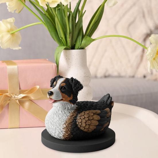 Dog Duck Figurine French Bulldog Corgi Samoyed Dobermann Border Collie Statue Sculpture Home Office Decoration Ornament