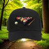 Biljart Poolballen Grafische Baseballpet Volwassene Casual Katoen Verstelbare Zonbescherming Hoed