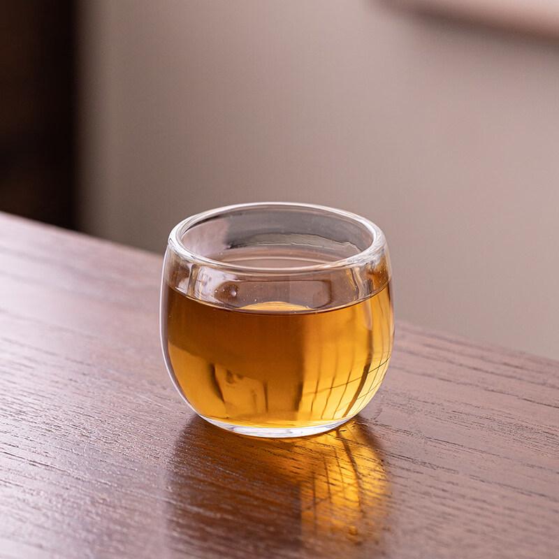 ZISIZ Heat-Resistant Hammered Glass Tea Cup