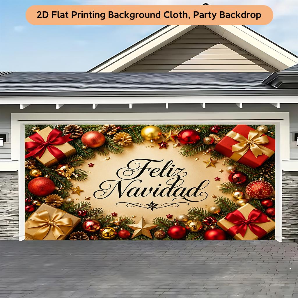 1Pcs Merry Christmas Theme Gifts Scene Decoration Background Xmas Backdrop Decorations For Photo Studio Photo Booth Party