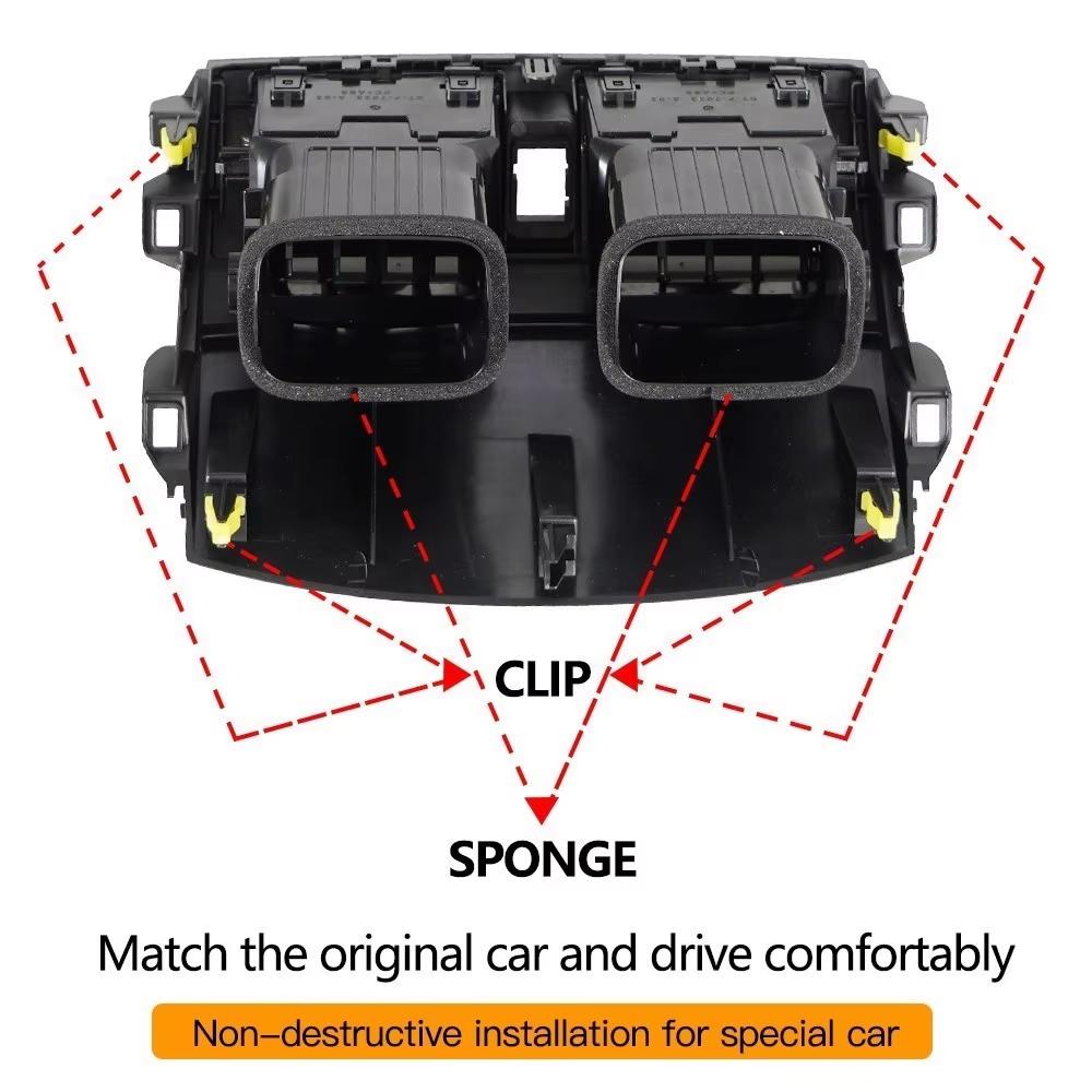 55670-02160 Bord Auto Central A/c Gura de Aerisire Ornament Rama Superioară Ieșire Canal Aer Condiționat Instalație Pentru 08-13 Toyota Corolla