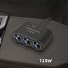111W 1 In 1 Car Cigarette Lighter Splitter USB Type C Socket Fast Charger Phone Power Adapter 11V 11V for Car DVR GPS Dashcam
