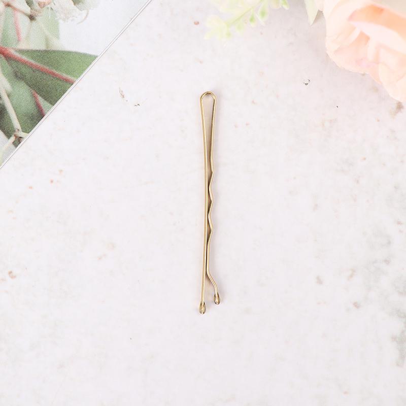 100Pcs Wedding Hair Clips Barrette Hairpins Black Side Wire Folder Styling Tools