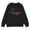Kinder Langarm Lockerer Pullover Buchstabenaufdruck Rundhals Sweatshirt