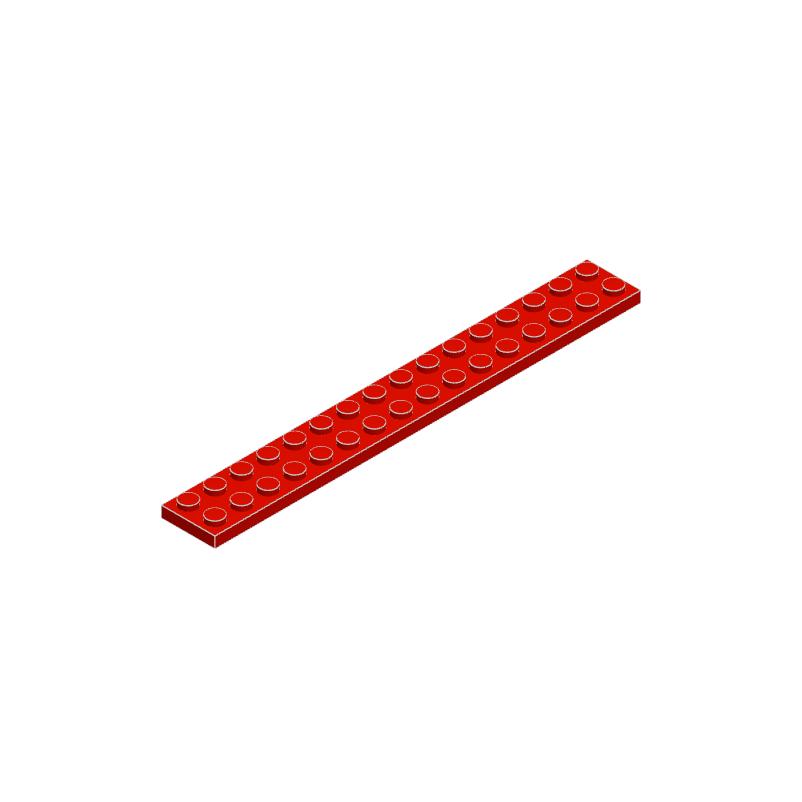 High-Quality 50g/11PCS 4282 Thin Blocks Plate 2x16 Base Plate Works With featuring Block Moc Colour City Accessories Parts