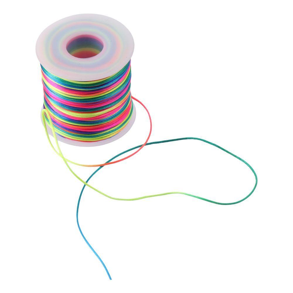 Jewelry Making Rainbow Nylon Rope Five-color Line Hair Braid Bracelet Braided Rope Colorful Rope Dragon Boat Festival