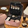 2025 New Style Women's Portable Makeup Bag - Large Capacity, Waterproof Travel Case with Mirror