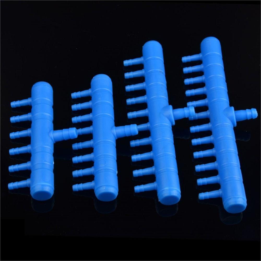 10Pcs 2-12 Ways Air Flow Distributor Fish Tank Hose Joint  for Fish Tank Air Pump Oxygenation