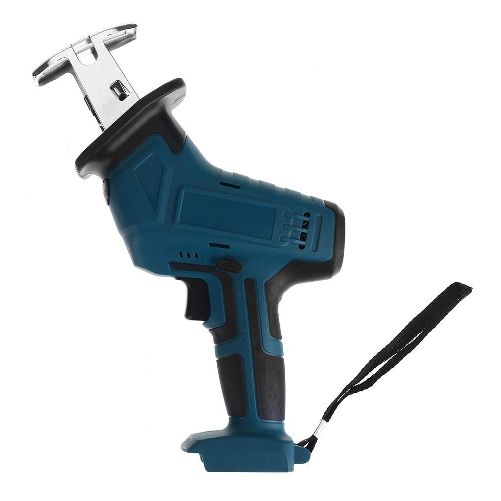 Cordless Electric Reciprocating Saw And 4 Saw Blades Metal Cutting Wood Tool Portable Woodworking Cutters With Plastic Case