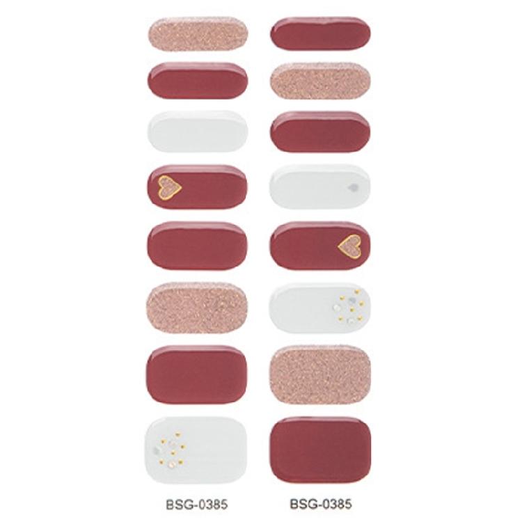 Self Adhesive Gel Nail Strips Nail Polish Stickers Nail Art Decals for Women