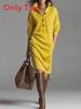Knit Dress For Women Oversized Turtleneck Sweater Dress With Buttons For Casual Wear
