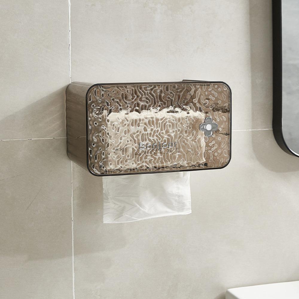 Transparent Napkin Storage Box Plastic Paper Box Storage Container Tissue Box  Living Room