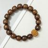 Wooden Beaded Bracelet for Men Elastic Sandalwood Bangle Handmade DIY Wood Bracelet Jewelry Gifts