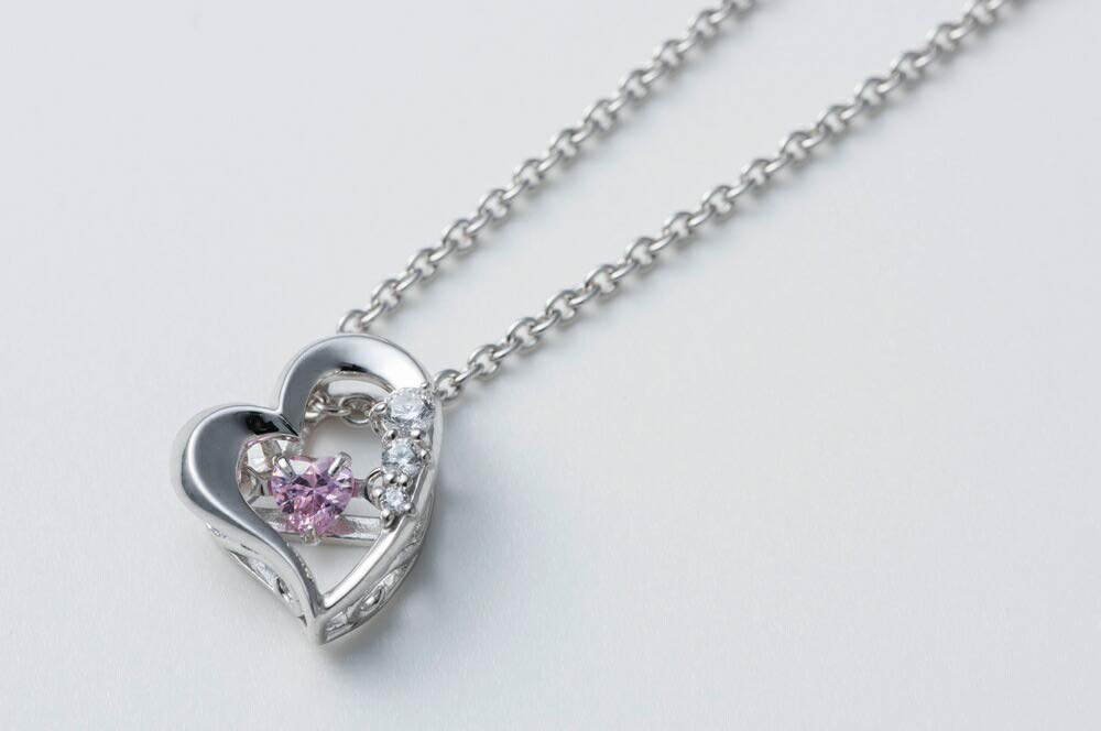 [Dancing stone] Heart Stone Silver Top Single Unit SETS-8703 White Gold