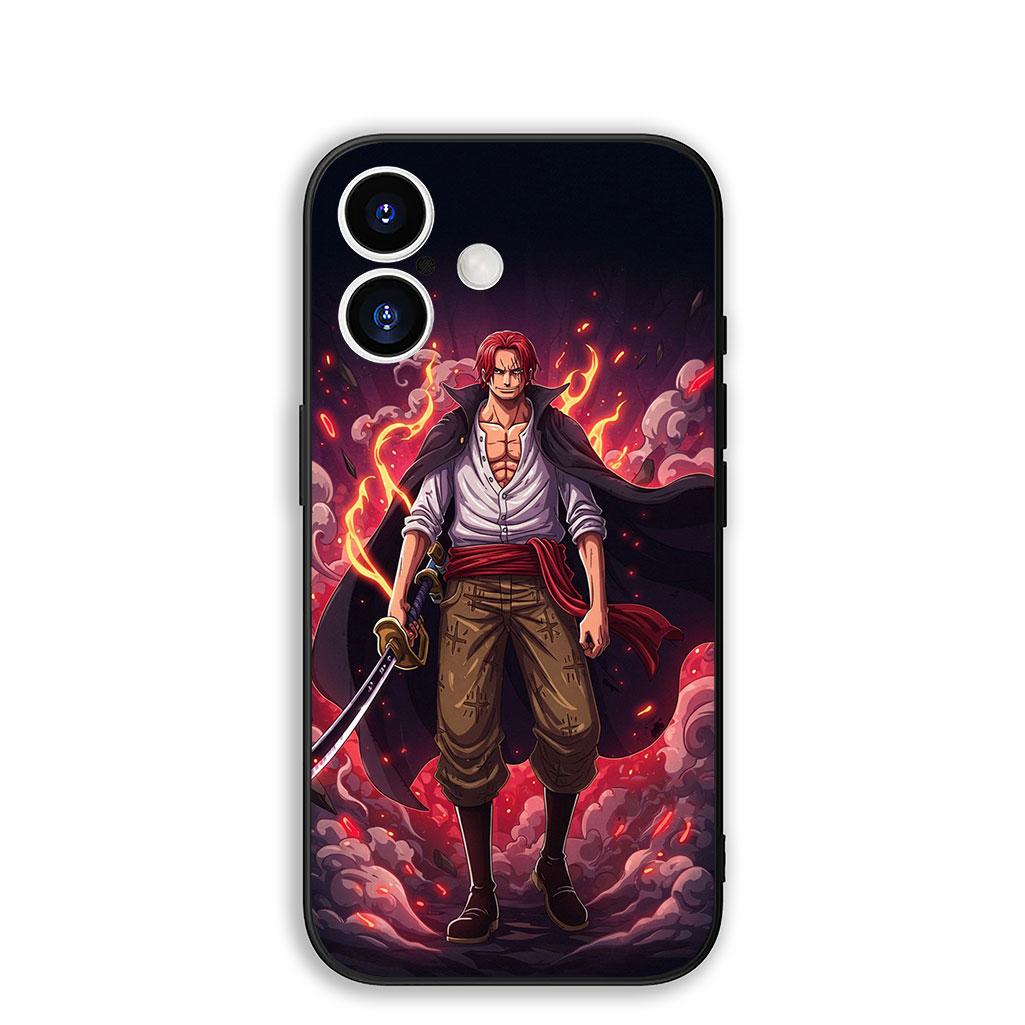 

Cover for Xiaomi Redmi 15 15C 14C 8A A4 A5 Note 8 7 14 Pro + 8T 14S Protective Phone Case Shanks Red Hair One Pieces Luffy Redmi Note 7 Pro