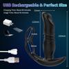 Teleskopisk analvibrator sexleketøy for menn app fjernkontroll prostata massasjeapparat Bluetooth dildo vibrator buttplugg forsinkelse Ejakulasjonsring