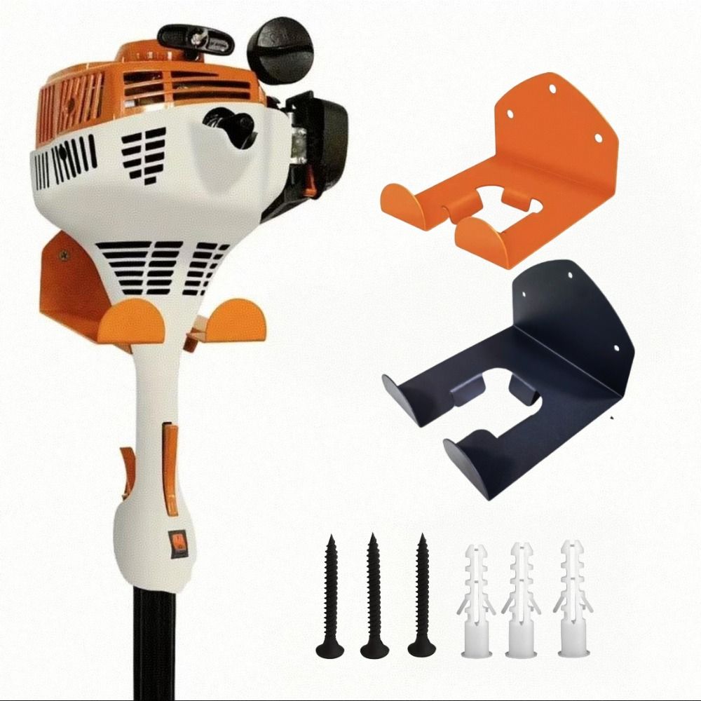 Wall Mounted Trimmer Rack Heavy Duty Universal Weeder Eater Hanger Support Replacement Iron Garden Tools Storage Hooks