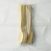 Nagao Bamboo and Wood Disposable Spoon and Fork 10 of Commercial Use Set, 17cm, Each,
