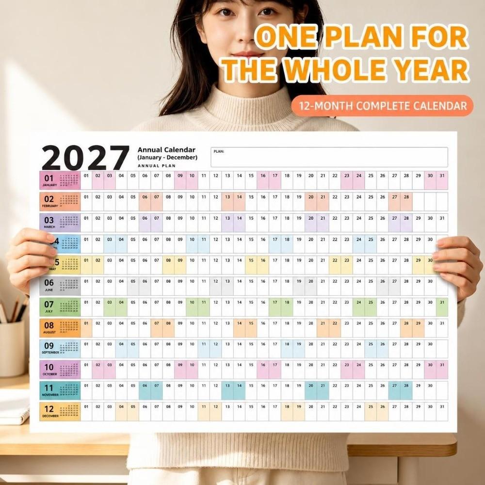 Wall Mounted Wall Calendar Large To Do List Planner Durable Schedule Organizer  Office Supplies