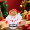 Festive Christmas Candy Canisters with Santa Claus and Snowman Doll Designs - Adorable Holiday Treat Jars with Lids for Decor