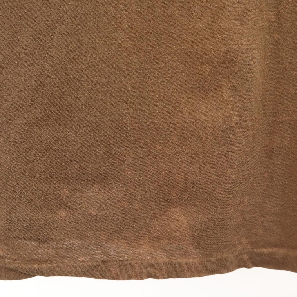 US ARMY 90s Old DLA Short Sleeve T-shirt L Brown Single Stitch Men's Used