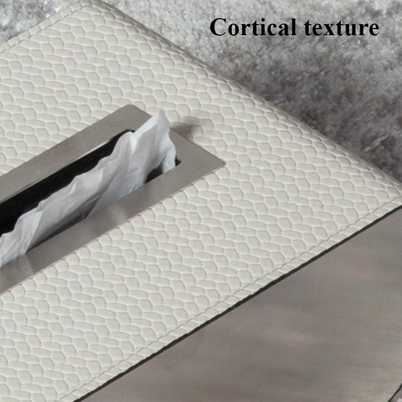 Modern Simple Tissue Box Living Room Creative Desktop Paper Box Restaurant Napkin Storage Box Luxury Home Decoration Ornaments