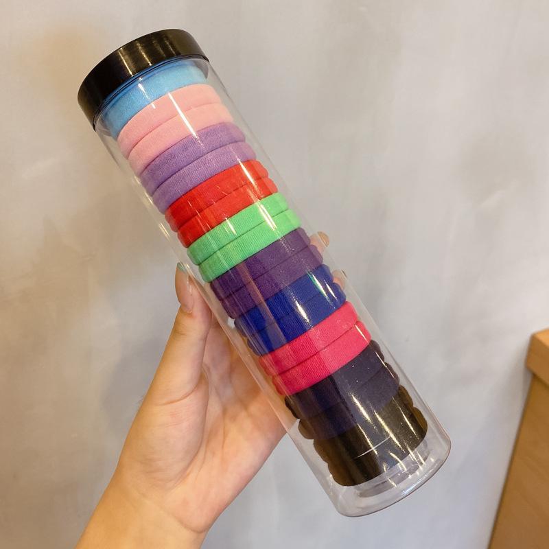 Kleiner Bär Hochelastisches Kaffee-Haargummi für Frauen und Mädchen - Langlebig, Schlicht und Elegant