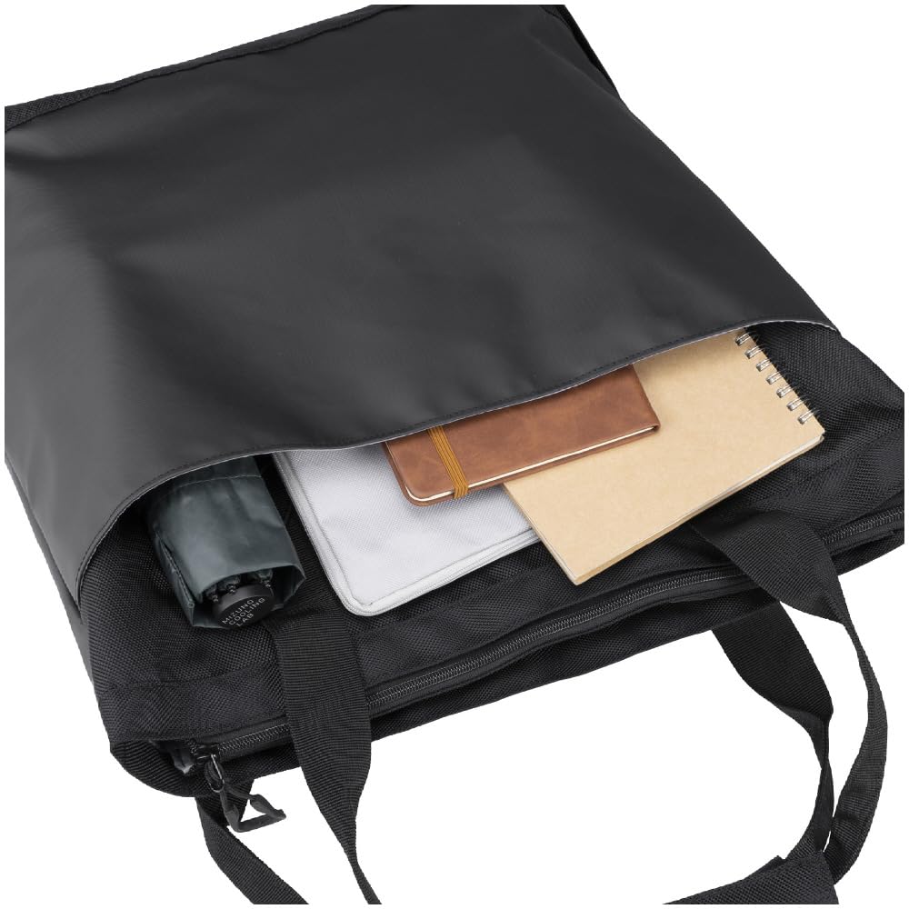 Mizuno Multi-Purpose Tote Bag, 20L, for School, Travel, Excursions, Club Activities, and Sports, Model 33JDC100, Black, L32 x W15 x H38