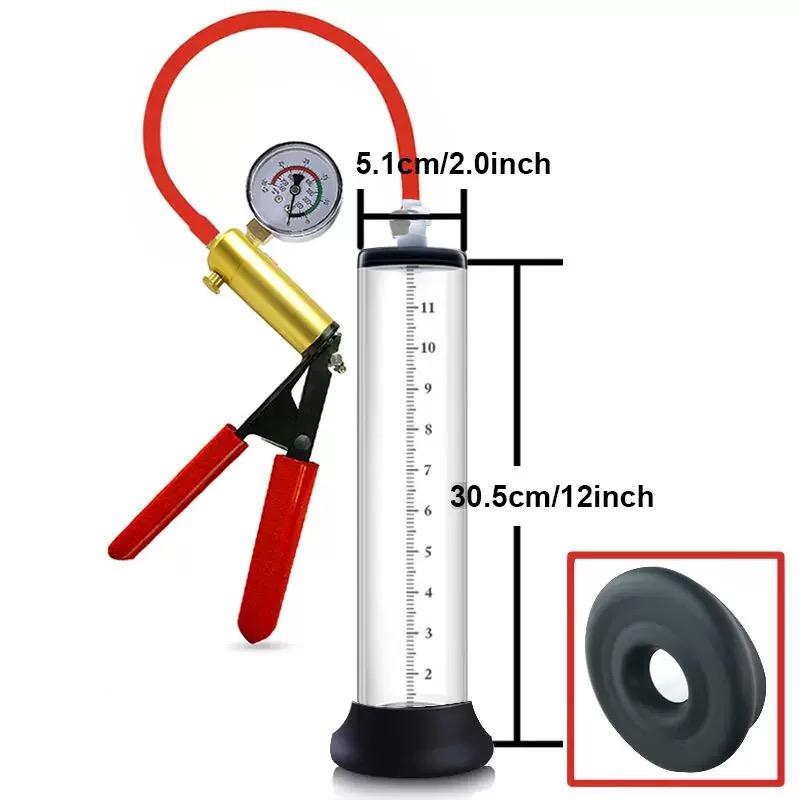 Male Penis Pump Vacuum Pump Penis Enlargement Enhancer Adult Sex Toy for Men Lasting Trainer Erotic Products Vacuum Cylinder
