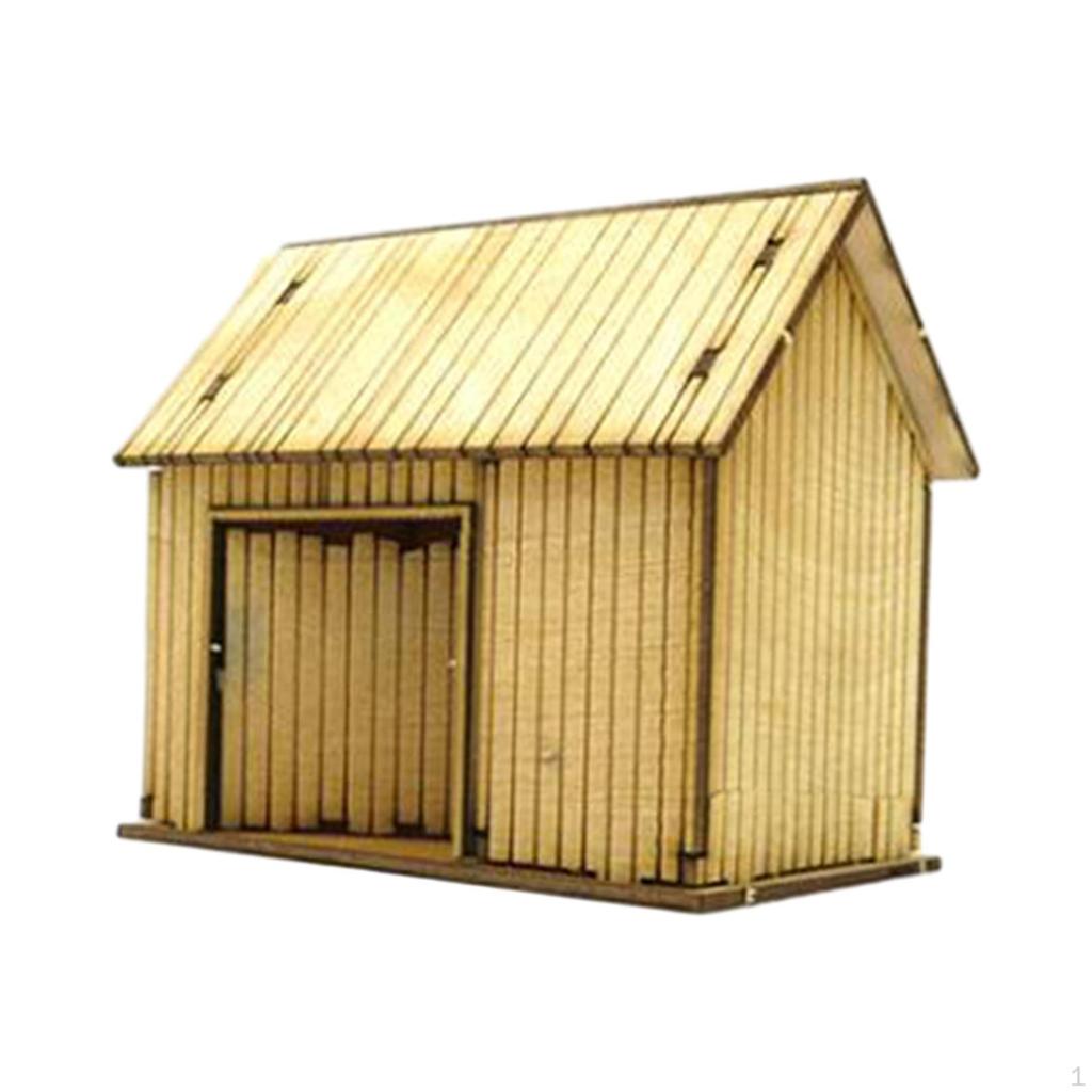 Wooden Model Kits 1:72 Scale Architecture Building Layout Scenery 3D Puzzles DIY Assembly