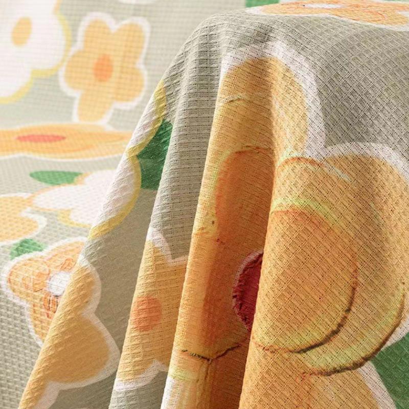 Rural Flower Printed Sofa Towel For Living Room Cozy Warm Knee Blanket For Office Durable Sofa Protector For All Seasons