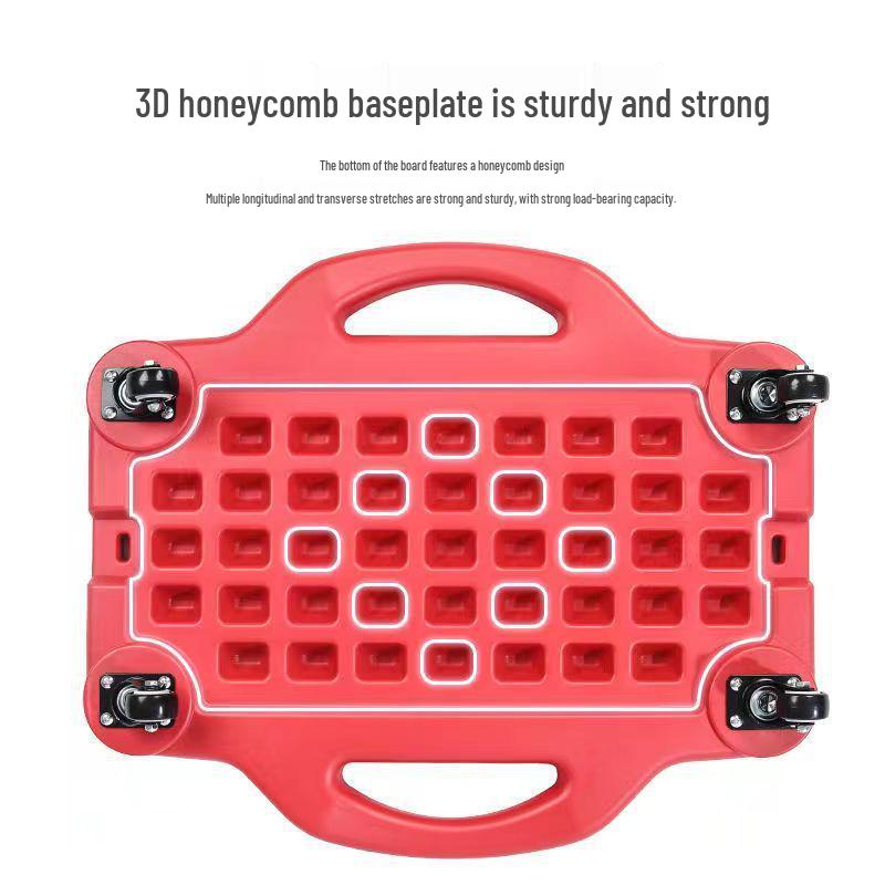 Children's Sensory Integration Scooter: Four-Wheeled Vestibular Balance Board for Crawling and Fitness.