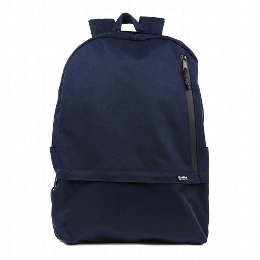 Healthknit Water Free Backpack, Rucksack, Knapsack, Nylon, Repellent, Multi-Storage, Lightweight, Men's, Women's, Unisex, Navy,