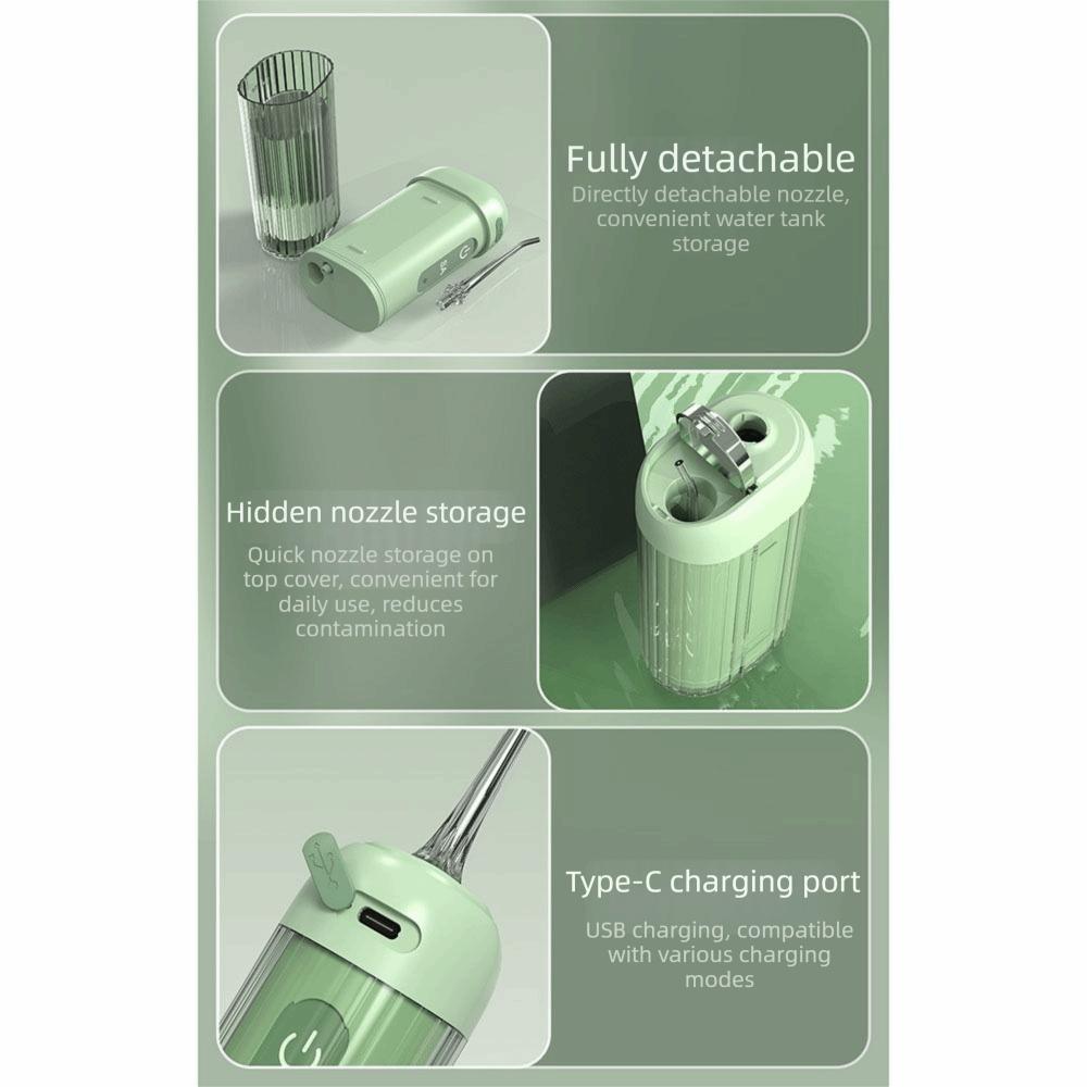 3 Modes Dental Water Flosser 5 Jet Tip Water Jet Floss Electric Dental Cleaner Braces Care