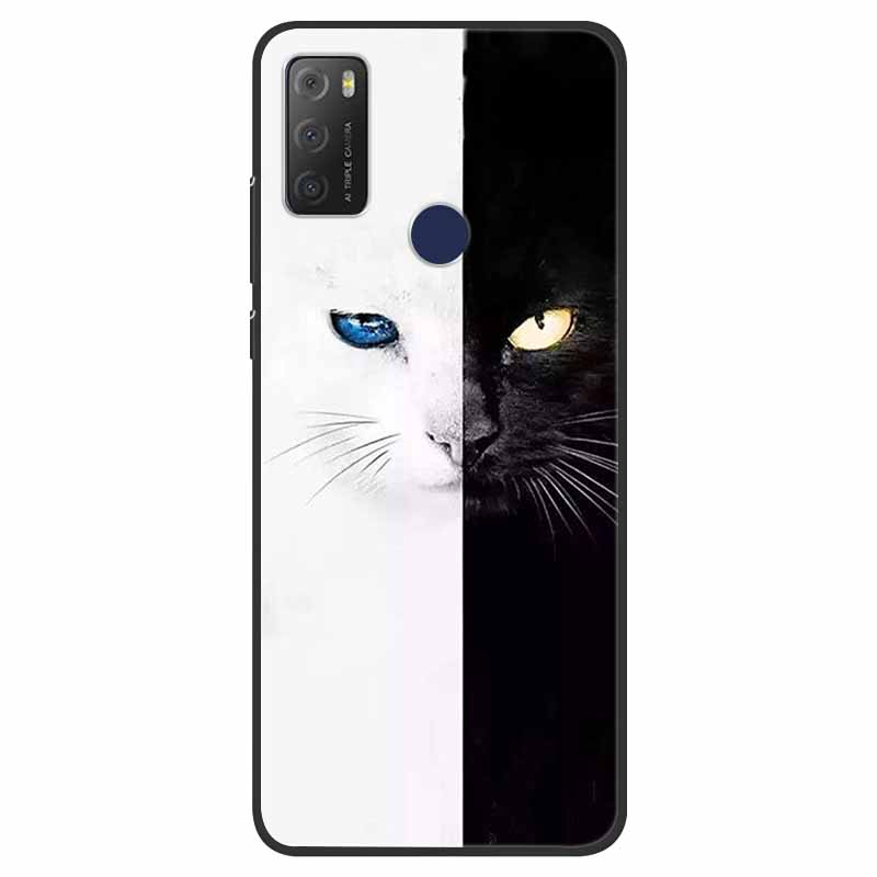 For TCL 20Y Case Marble Soft Silicone Back Wolf Shell for TCL 20E 6125F 6.52 Inch Fundas Phone Cover For TCL20Y 6156D 20 E Coque
