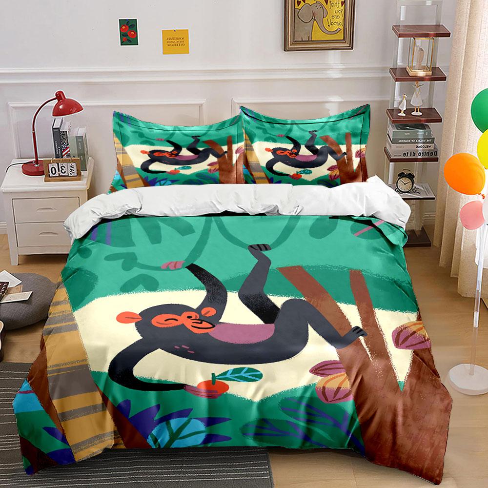 Monkey On Tree Branches. Bedding Sets Duvet Cover Sets Duvet Covers Pillowcases(1* Duvet Cover 2* Pillowcases Without Duvet Insert)